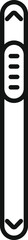 Obraz premium Scroll bar graphic controlling navigation on a digital interface