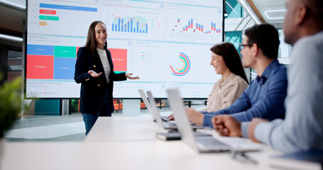 Team Of Diverse Professionals Analyzing Financial Data