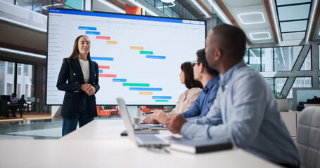 Team Of Diverse Professionals Discuss Work Plans