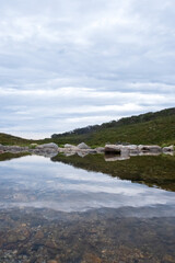 Fototapeta premium Snowy River Crossing Kosciuszko Summer