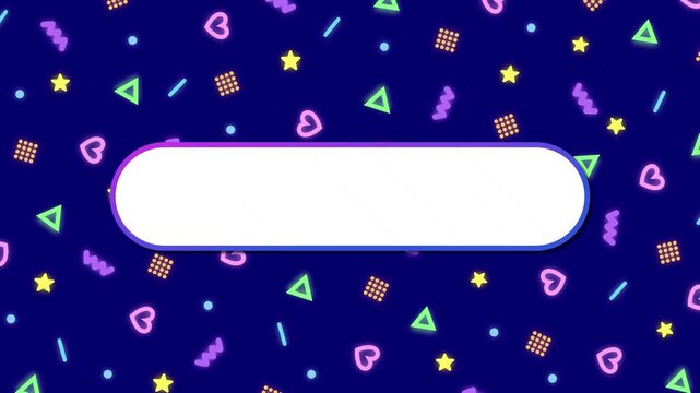 STARTING SOON　Colorful neon pop and cute delivery background