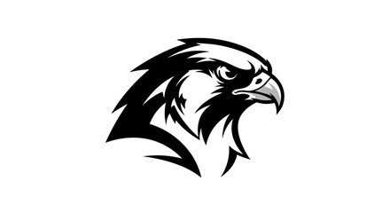 Obraz premium Aggressive Eagle Head Emblem for Sports Teams.