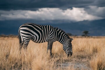 Obraz premium zebra in the savannah