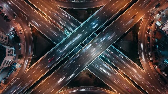 City infrastructure stock footage style