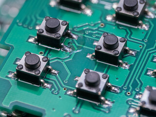 Microswitches on the green PCB from the frequency converter.