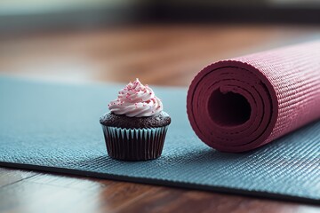 cupcake with pink frosting