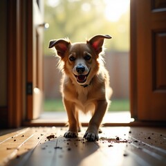 Dog Bringing Mud Into Home