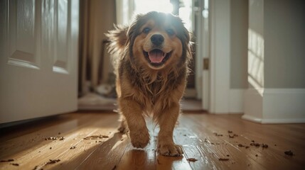 Dog Bringing Mud Into Home