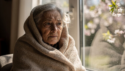 Elderly Feeling Cold Despite Spring