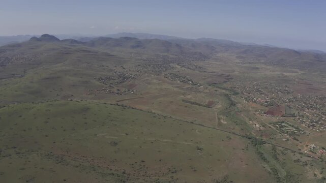 Aerial, Blyde River Canyon Nature Reserve, Panorama Route, South Africa