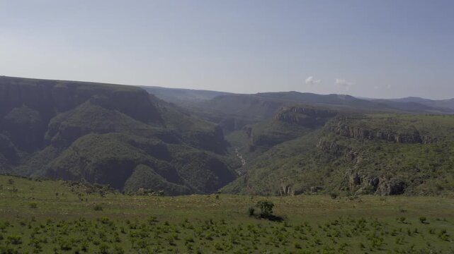 Aerial, Blyde River Canyon Nature Reserve, Panorama Route, South Africa