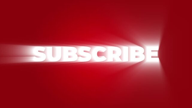 Pop up subscribe notification like bell icon button clicked floating animation motion graphics on transparent background isolated with chroma green screen clip easy to use template for your vlog