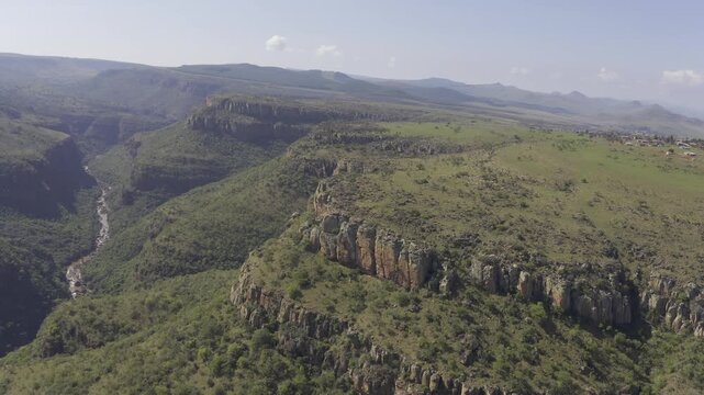 Aerial, Blyde River Canyon Nature Reserve, Panorama Route, South Africa