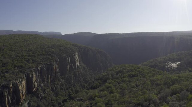 Aerial, Blyde River Canyon Nature Reserve, Panorama Route, South Africa