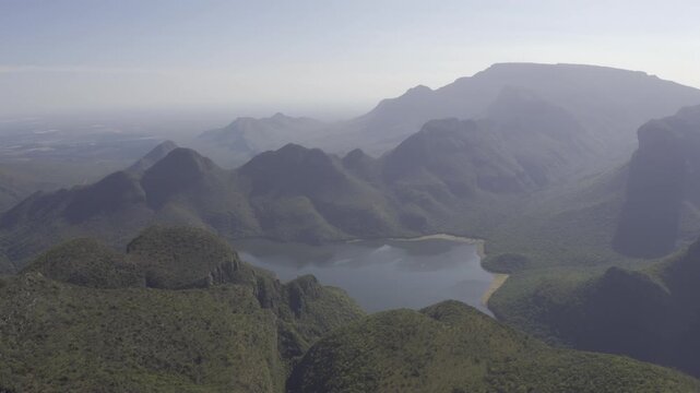 Aerial, Blyde River Canyon Nature Reserve, Panorama Route, South Africa