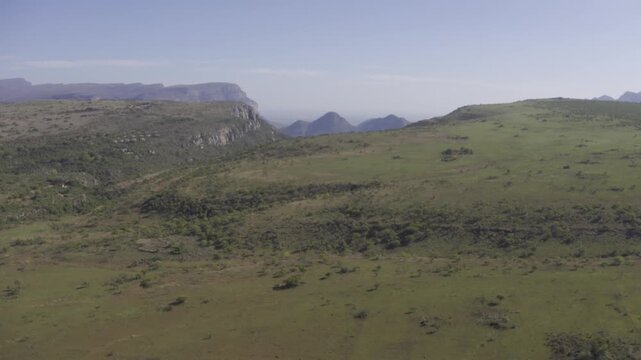 Aerial, Blyde River Canyon Nature Reserve, Panorama Route, South Africa