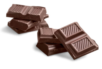 Piece of chocolate chocolate bar candy sweet dessert food variety chocolate pralines broken bar of Dark chocolate Pieces of milk chocolate bar valentines day chocolate