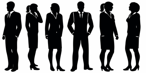 Corporate Business People Silhouette