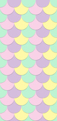 Fish scales banner, seamless pattern background texture