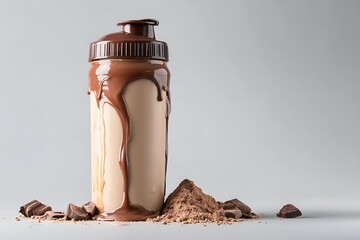 bottle of chocolate shake