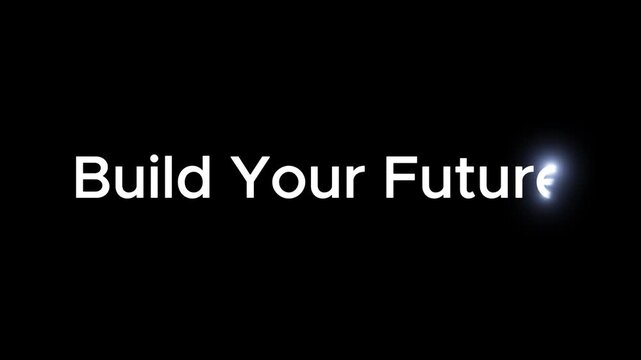 A motivational video about building a successful future with a bright vision