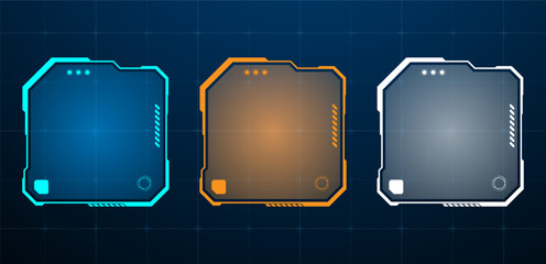 Futuristic touch screen of user interface. Vector illustration