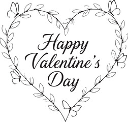 Premium Valentine's Day Graphic Megapack Extensive Black and White Collection Featuring Elegant Cursive Script, Modern Geometric Badges, Humorous Cupid Mascots, and Floral Heart Frames