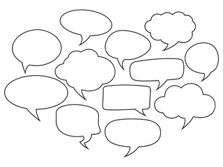 Obraz premium Speech Bubbles Form