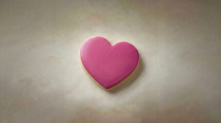 Creative Valentine Headphones on Pastel Background