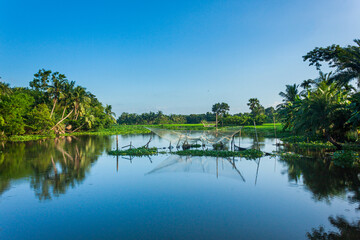 Fototapeta premium village pond