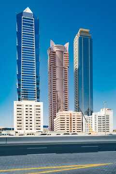 Dubai, UAE &ndash; october 24, 2024: Al Batha Tower, Escape Tower, MBK Tower
