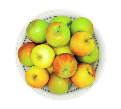 fresh apples fruits on plate