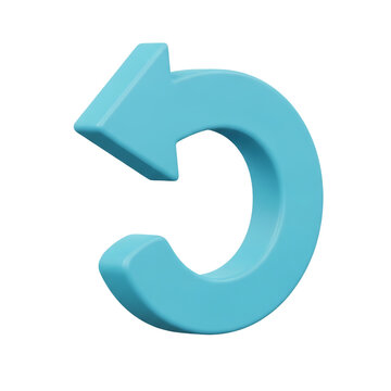 Teal arrow rotating in circular motion