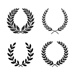 Laurel Wreath Collection &ndash; Award and Achievement Vector Set minimal