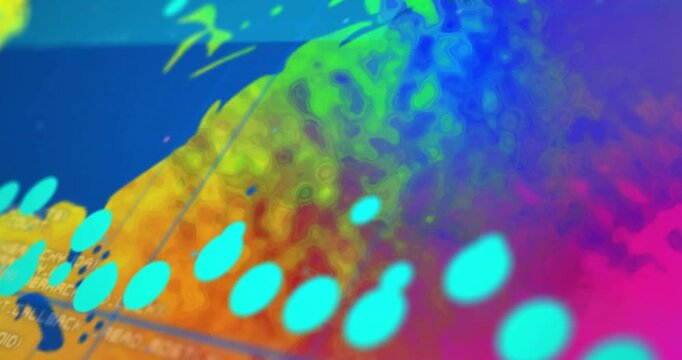 Camera pulling back, revealing heatmap coast, shifting cyan markers, updating data to show trends