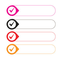 Obraz premium illustration of rounded dropdown button templates.