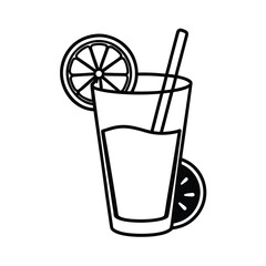 fancy drink with lime slice