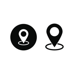location pin icon vector design concept idea