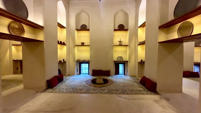 Jabreen Castle in Oman, a historic and tourist landmark showcasing traditional Omani architecture and Islamic cultural heritage.