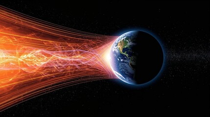 planet earth in space