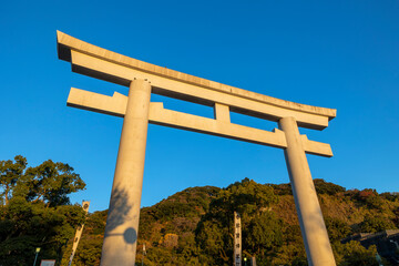 お正月の神社の鳥居