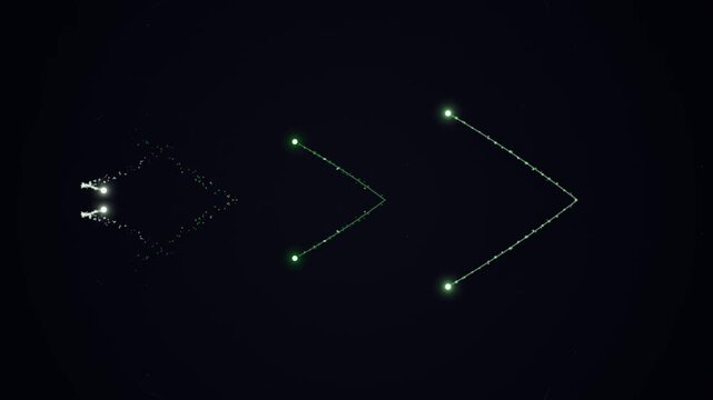 Constellation Patterns in the Night Sky.