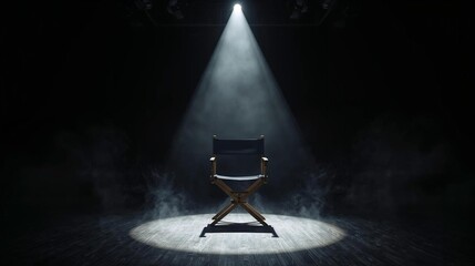 spotlight on stage with spotlight