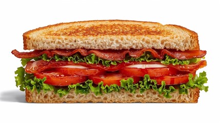 sandwich with ham and vegetables