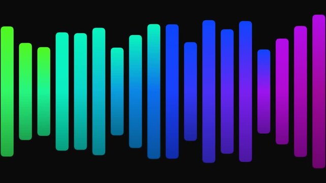 Colorful Bars Gradient Motion Graphics Background.