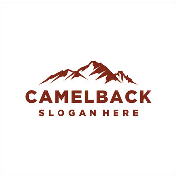 Camelback mountain logo with masculine style design
