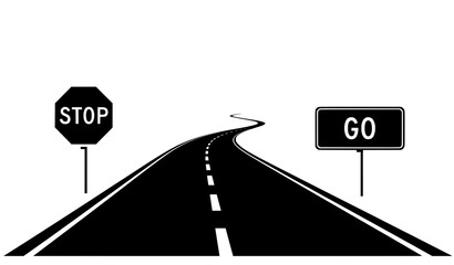 Flat vector of black and white limousines for weddings, prom nights, and corporate travel © ema