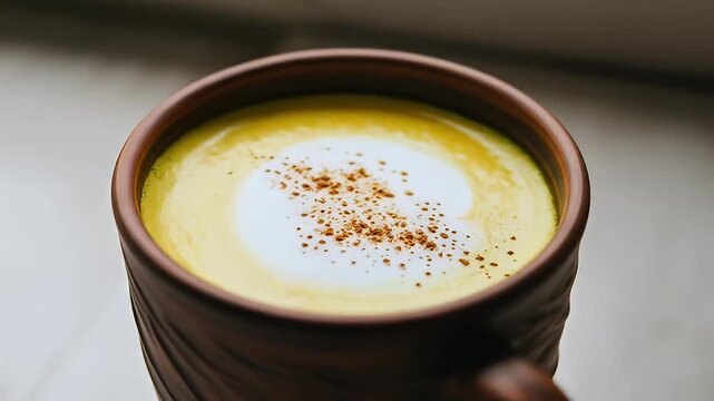 Golden Milk Latte - A Cozy and Healthy Beverage.