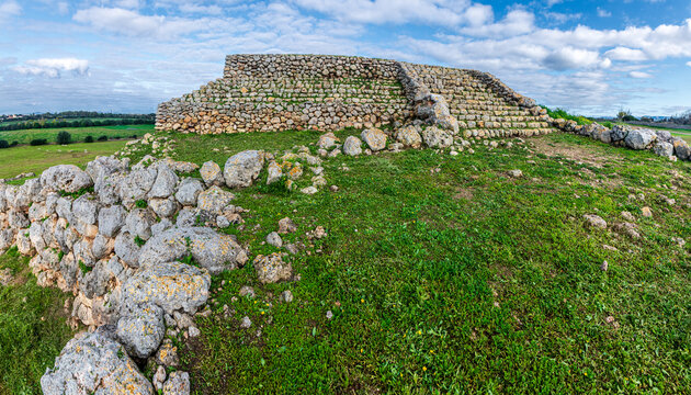 Prehistoric altar Monte d'Accoddi in Sassari, Sardinia