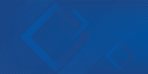 Fototapeta premium Abstract stripe blue background with dynamic effect. Motion vector Illustration with white lines decoration. Trendy dark navy blue gradients. Can be used for advertising, marketing, presentation